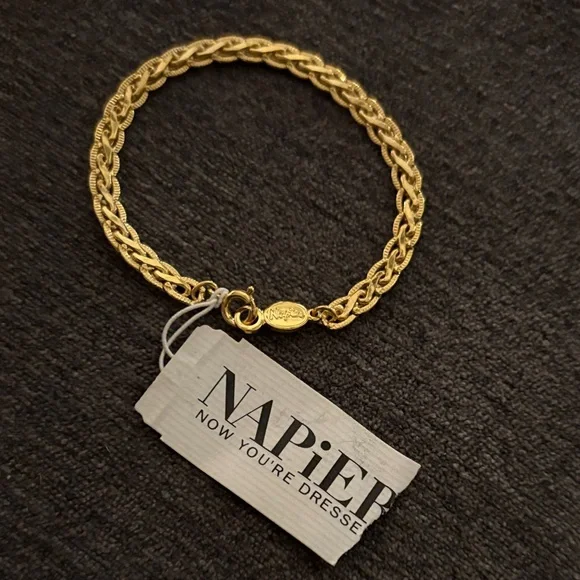 Napier Gold Braided Bracelet - Picture 1 of 5